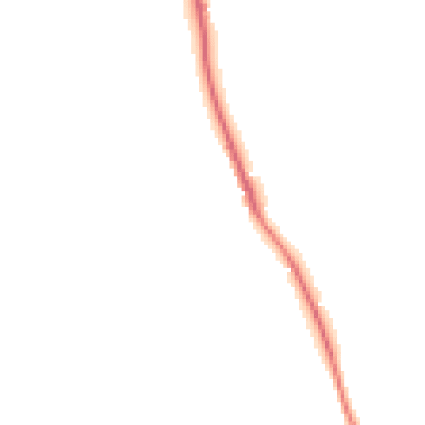 Night-time road noise heatmap for EX8 5LP