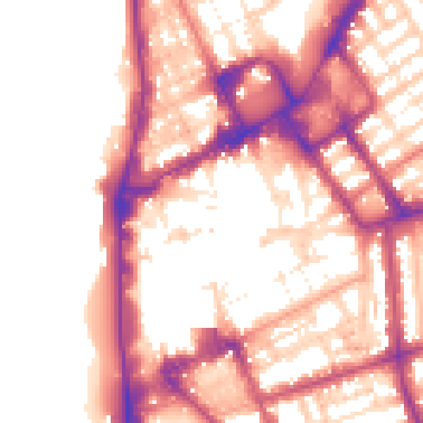 Daytime road noise heatmap for FY1 1DG