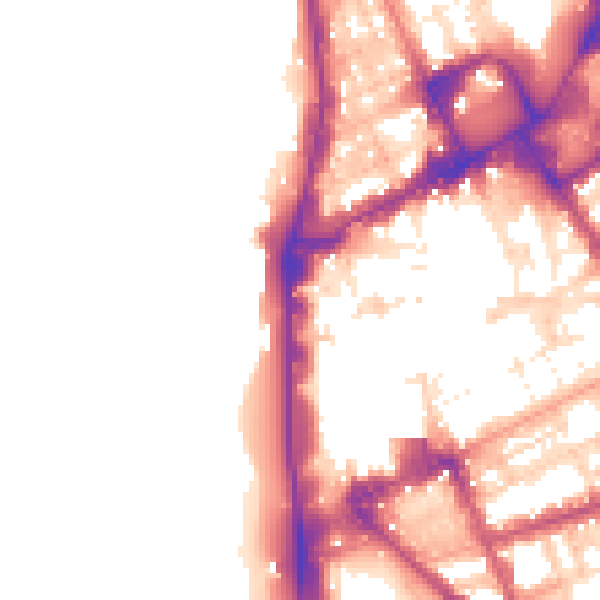Daytime road noise heatmap for FY1 1HB