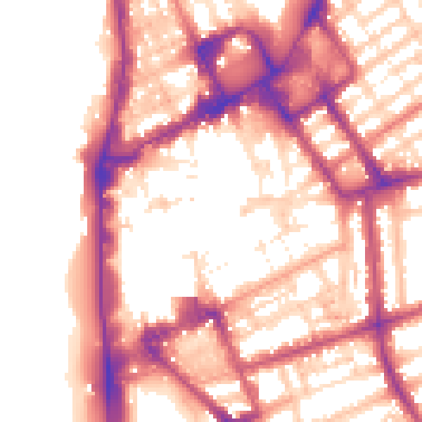 Daytime road noise heatmap for FY1 1HU