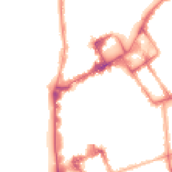 Night-time road noise heatmap for FY1 1JP