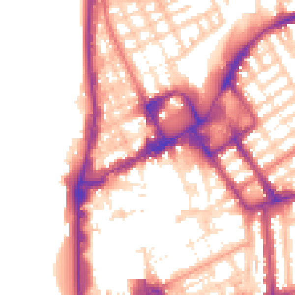Daytime road noise heatmap for FY1 1LL