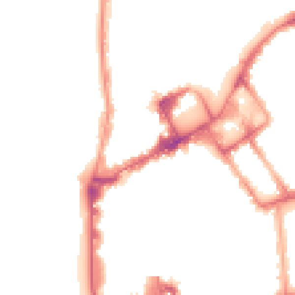 Night-time road noise heatmap for FY1 1NH