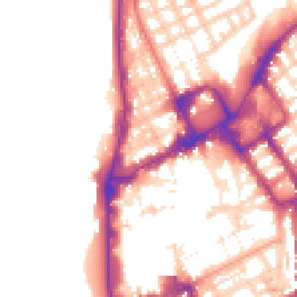 Daytime road noise heatmap for FY1 1NL