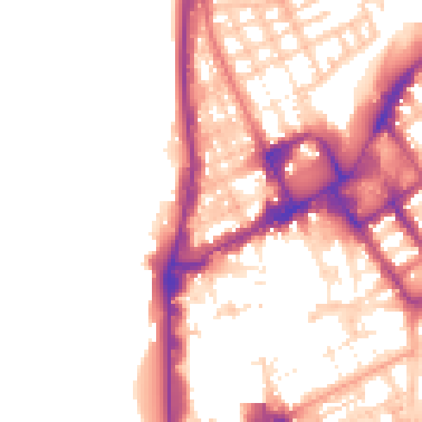 Daytime road noise heatmap for FY1 1PD
