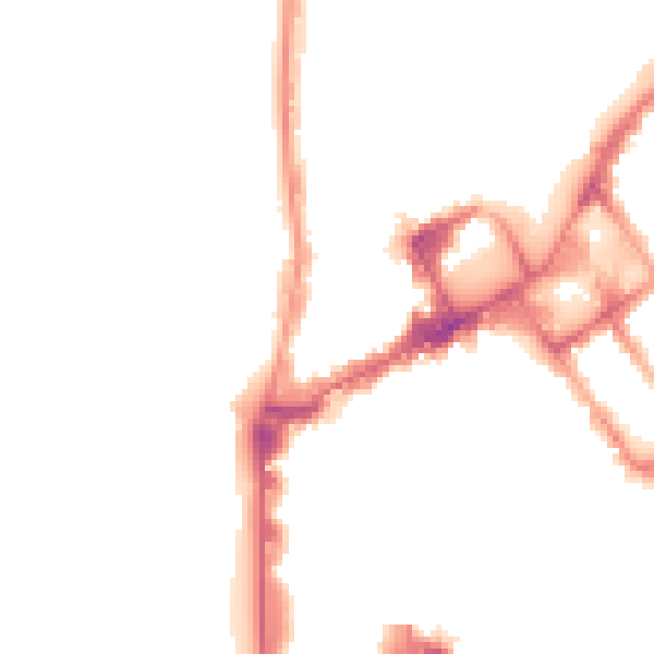 Night-time road noise heatmap for FY1 1PD