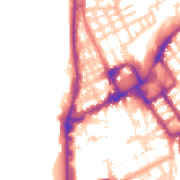 Daytime road noise heatmap for FY1 1PP