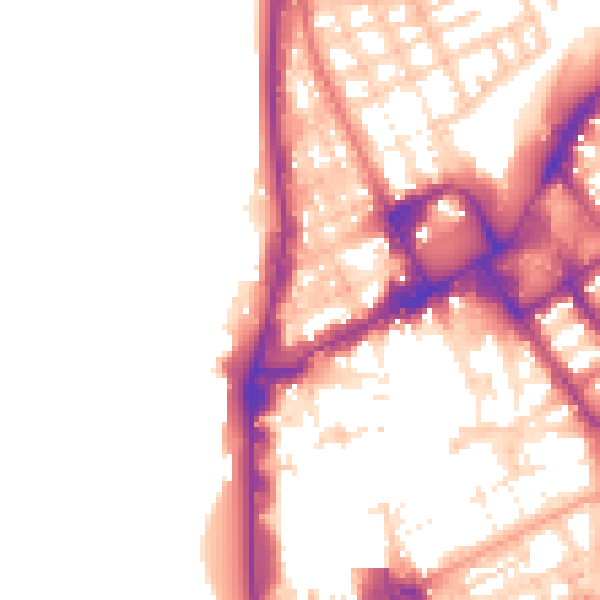 Daytime road noise heatmap for FY1 1QT