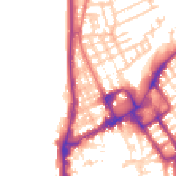Daytime road noise heatmap for FY1 1RN