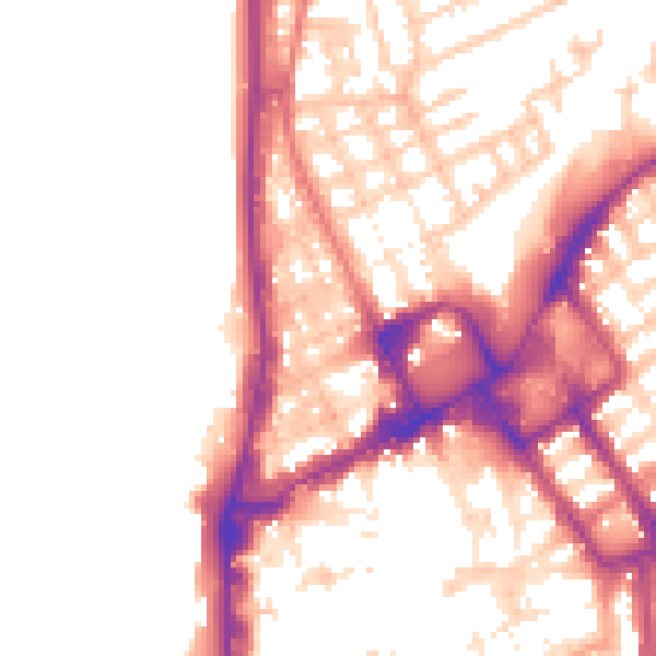 Daytime road noise heatmap for FY1 1RW
