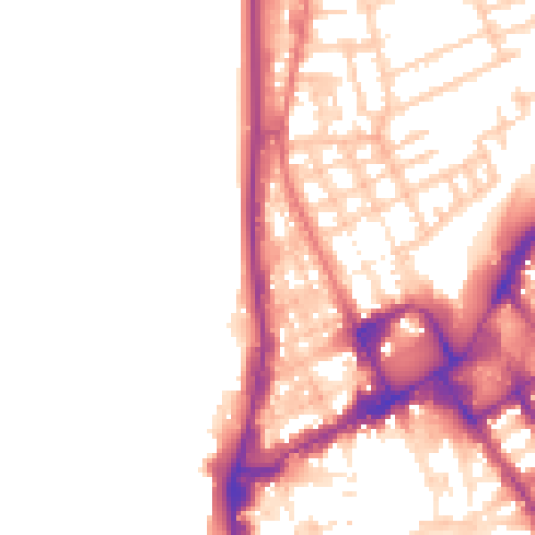 Daytime road noise heatmap for FY1 1RX