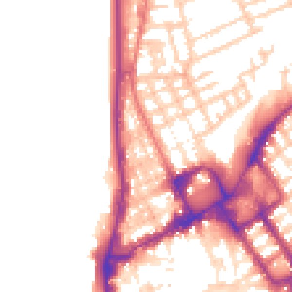 Daytime road noise heatmap for FY1 1SQ