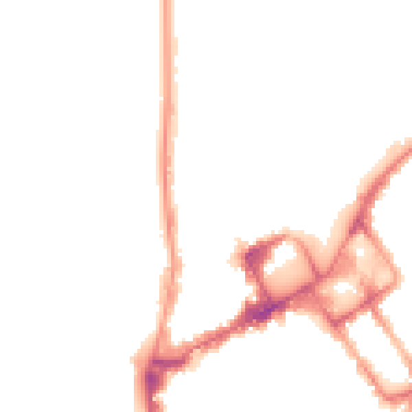 Night-time road noise heatmap for FY1 1SQ