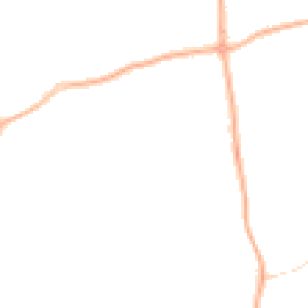 Night-time road noise heatmap for FY1 2AQ