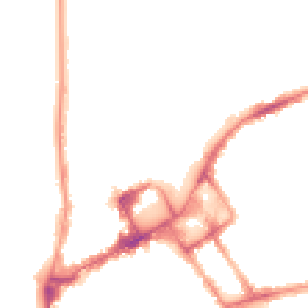 Night-time road noise heatmap for FY1 2BW