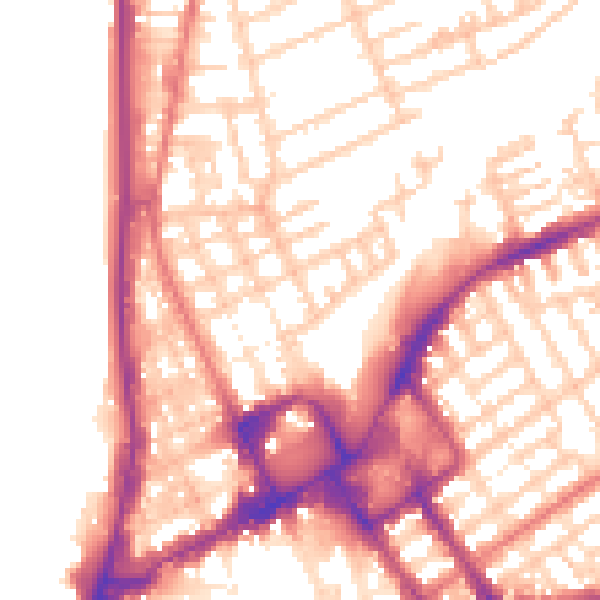 Daytime road noise heatmap for FY1 2DU