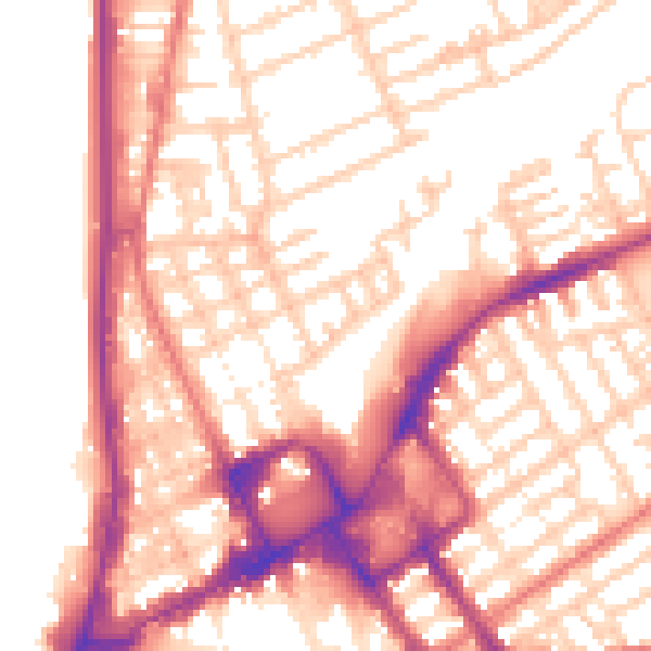Daytime road noise heatmap for FY1 2EN
