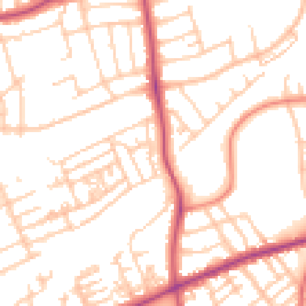 Daytime road noise heatmap for FY1 2QL