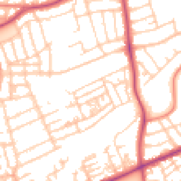 Daytime road noise heatmap for FY1 2QS