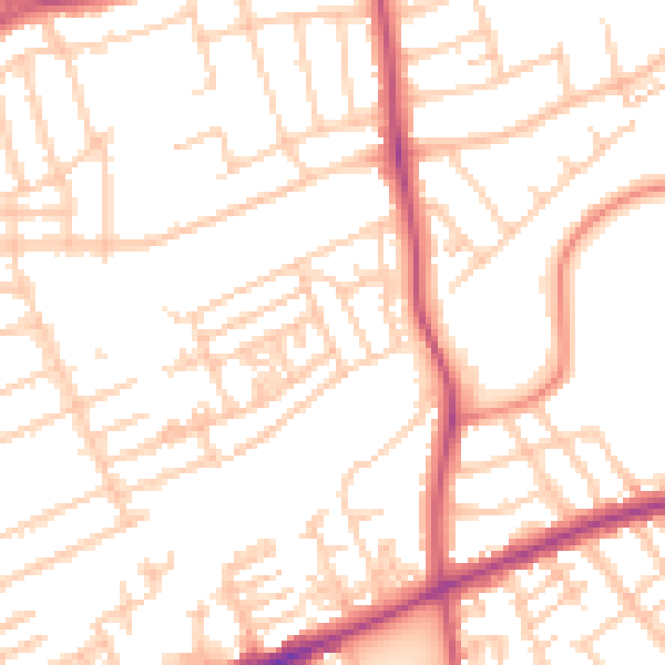 Daytime road noise heatmap for FY1 2RA