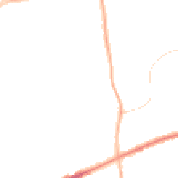 Night-time road noise heatmap for FY1 2RA