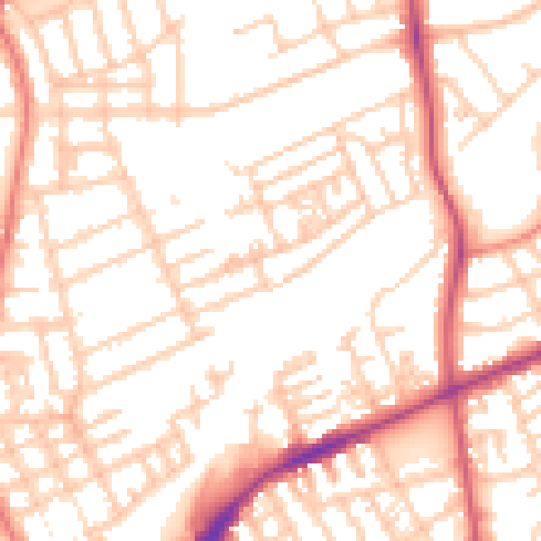 Daytime road noise heatmap for FY1 2RF