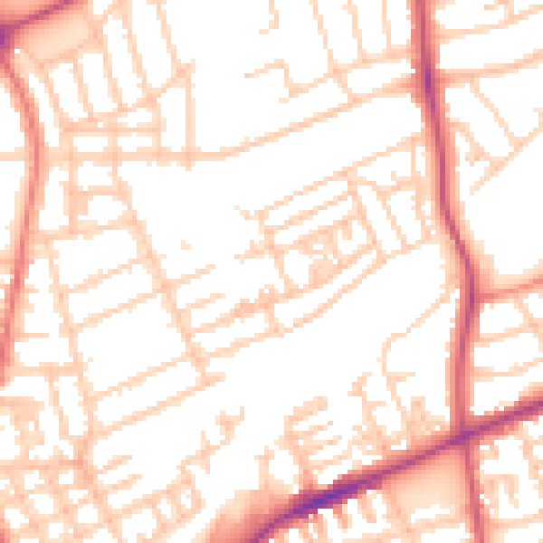 Daytime road noise heatmap for FY1 2RG