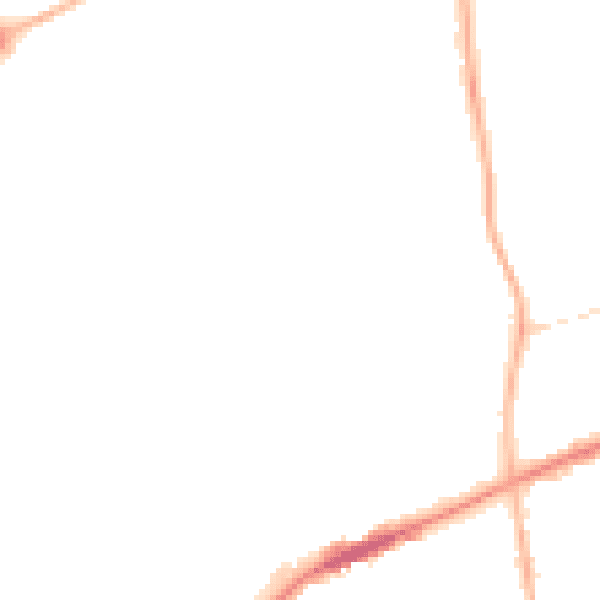 Night-time road noise heatmap for FY1 2RG