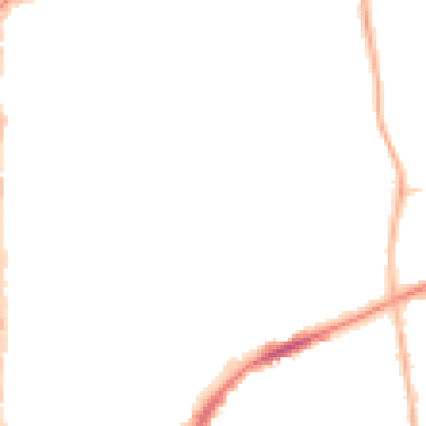 Night-time road noise heatmap for FY1 2RQ