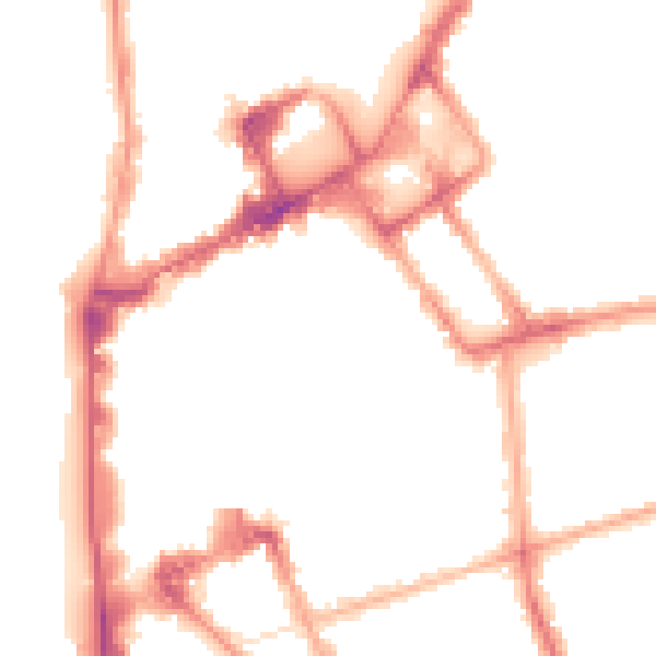 Night-time road noise heatmap for FY1 3AA