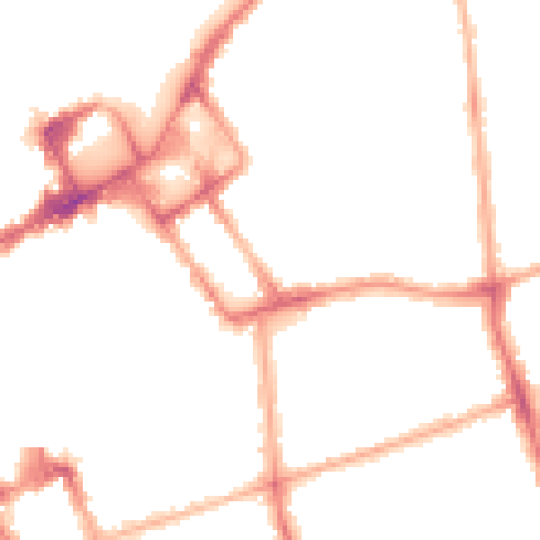 Night-time road noise heatmap for FY1 3DX