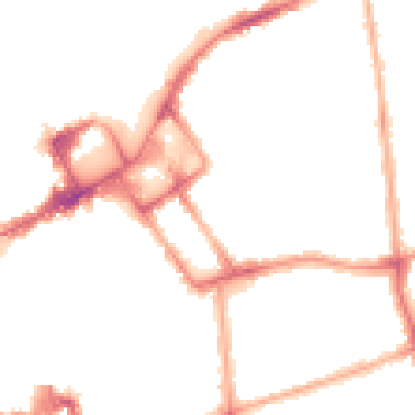 Night-time road noise heatmap for FY1 3LH