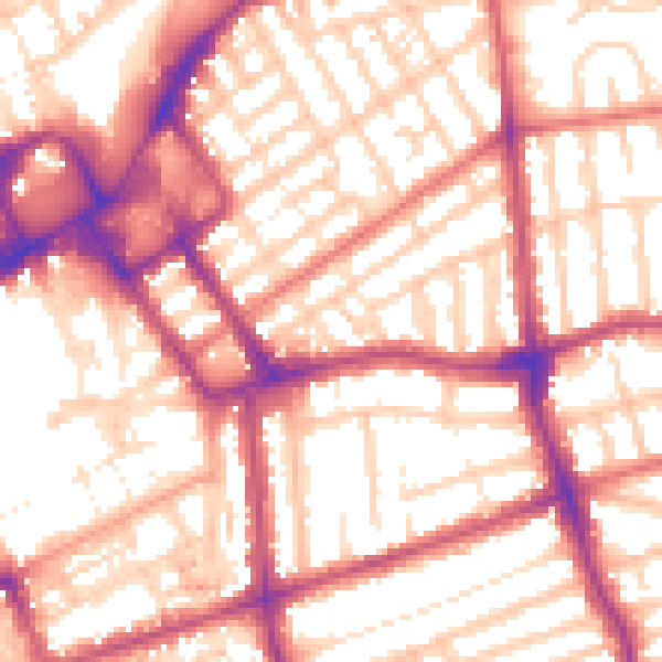 Daytime road noise heatmap for FY1 3LS