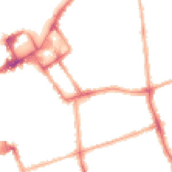 Night-time road noise heatmap for FY1 3LT