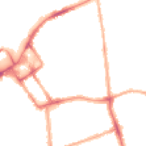 Night-time road noise heatmap for FY1 3NE