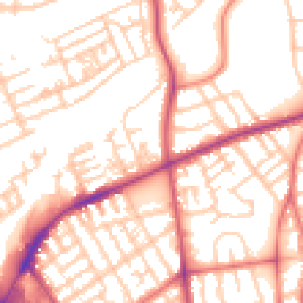 Daytime road noise heatmap for FY1 3RB