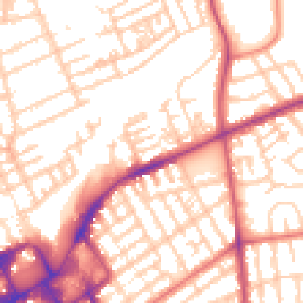Daytime road noise heatmap for FY1 3RG
