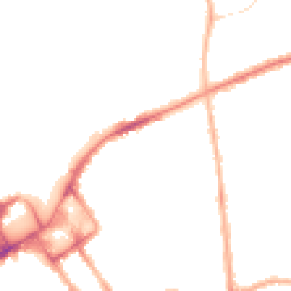 Night-time road noise heatmap for FY1 3RS