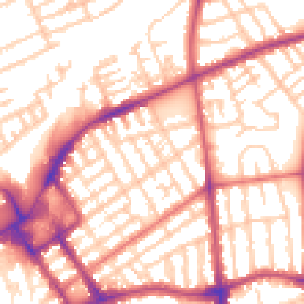 Daytime road noise heatmap for FY1 3RY