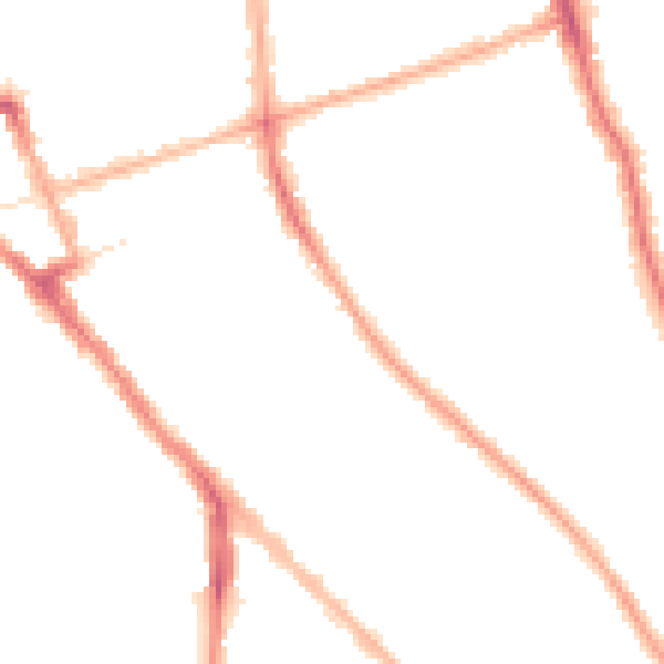 Night-time road noise heatmap for FY1 4AE