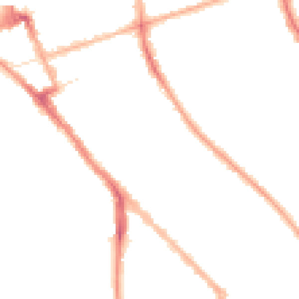 Night-time road noise heatmap for FY1 4AW