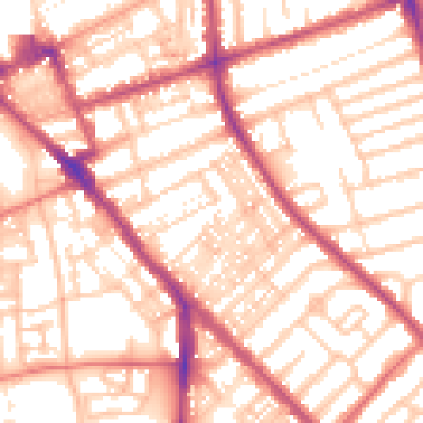Daytime road noise heatmap for FY1 4BH