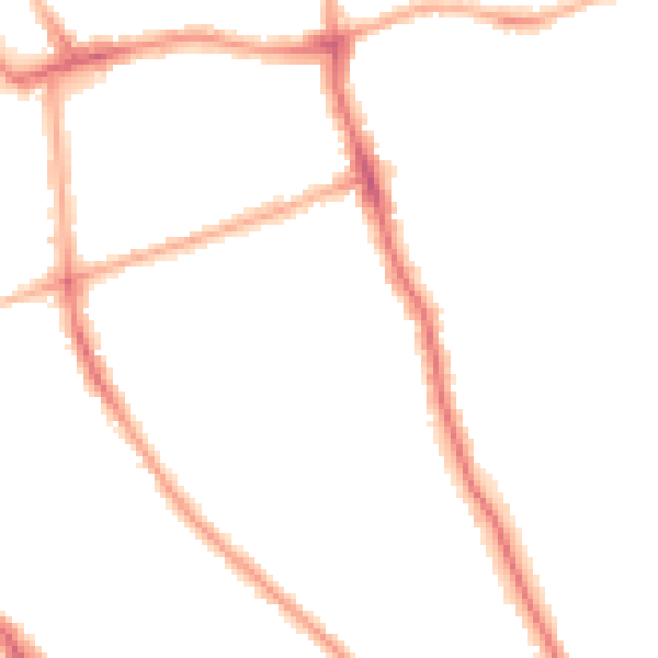 Night-time road noise heatmap for FY1 4DZ