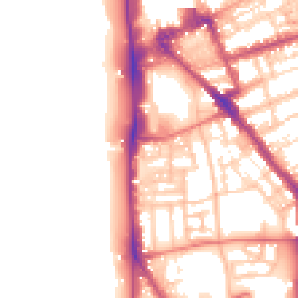 Daytime road noise heatmap for FY1 5AF