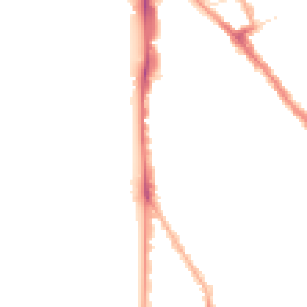 Night-time road noise heatmap for FY1 5BJ