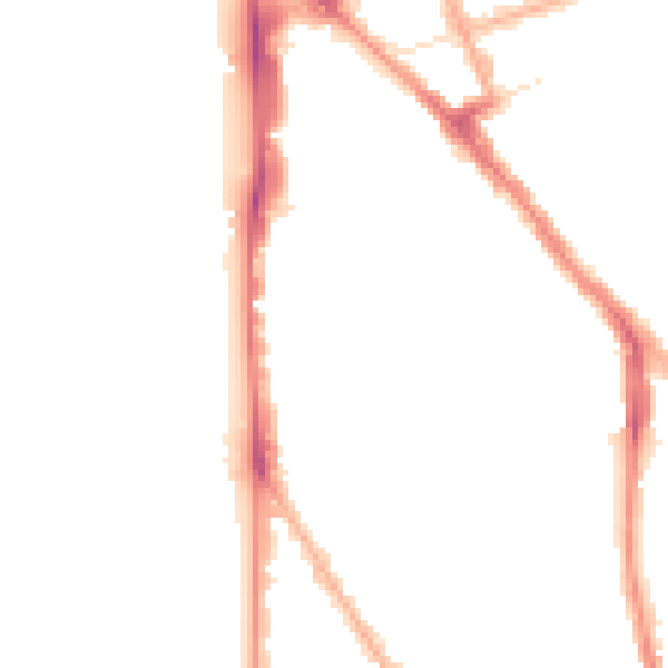 Night-time road noise heatmap for FY1 5BN