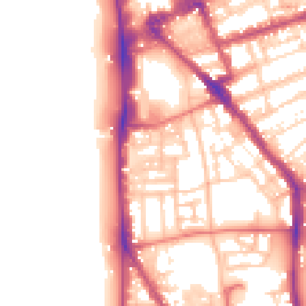 Daytime road noise heatmap for FY1 5BS