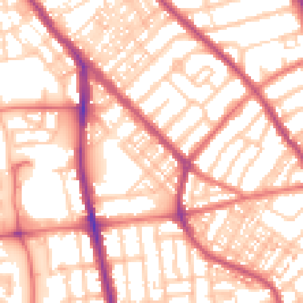 Daytime road noise heatmap for FY1 5LA