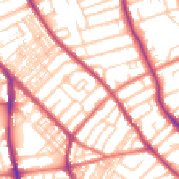 Daytime road noise heatmap for FY1 5LP