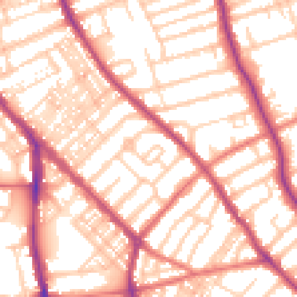 Daytime road noise heatmap for FY1 5LR
